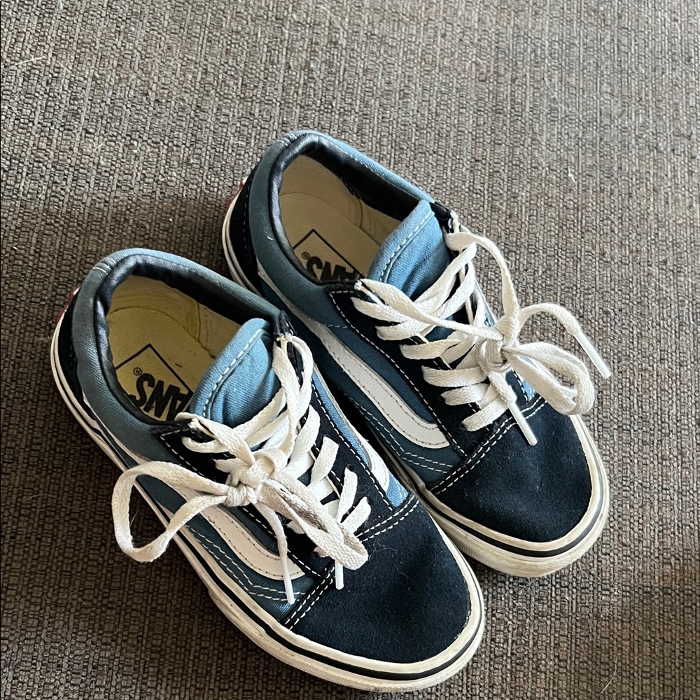 Vans Kids Black and White Sneakers